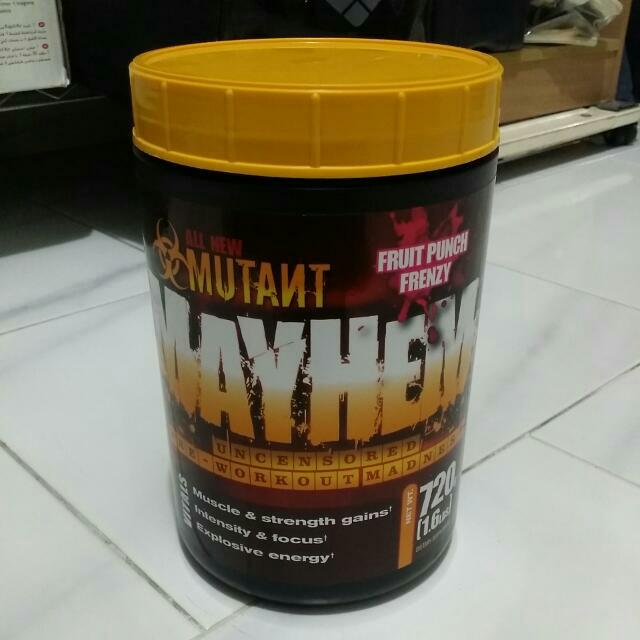 Mutant Mayhem Preworkout Powder, Men's Fashion, Activewear on Carousell