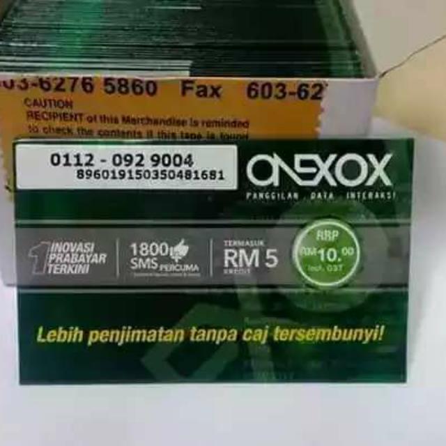 Onexox Penjimatan Anda Keutamaan Kami Simkad Harga Rm10