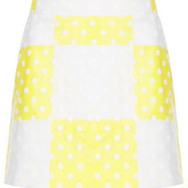 Topshop Inspired Yellow And White Polka