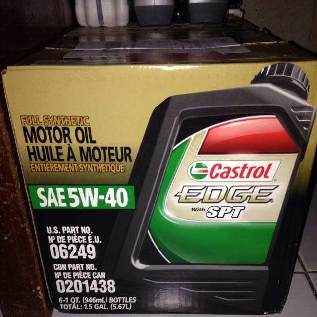 Castrol Edge SAE 5W-40 Full Synthetic Motor Oil (6 Quarts) 