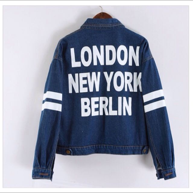 London New York Berlin Denim Jacket