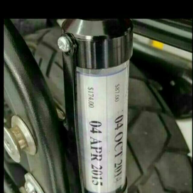 Road Tax Holder Silver Color Only Motorcycles Motorcycle Accessories On Carousell