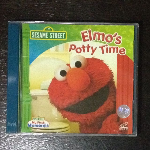 sesame street elmos potty time vcd babies kids on carousell elmo potty time