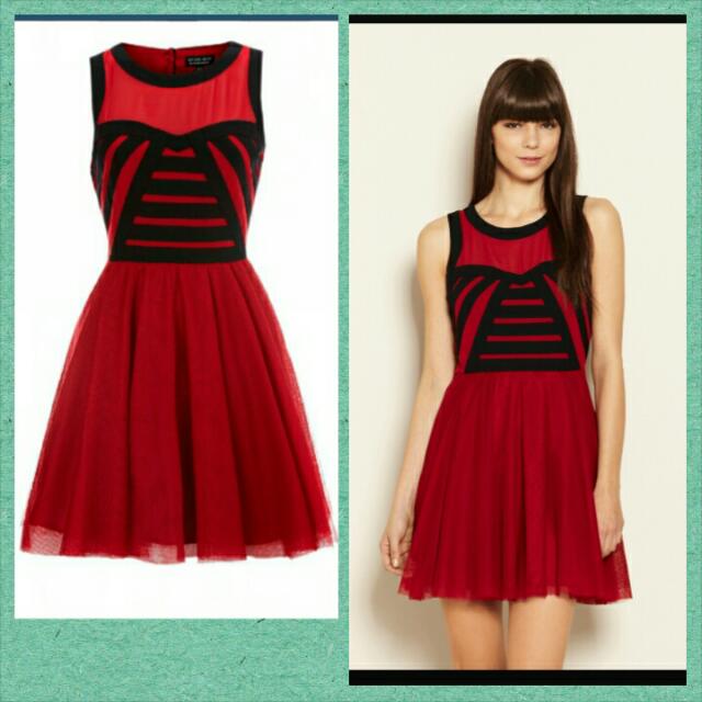 Warehouse maroon dress sales