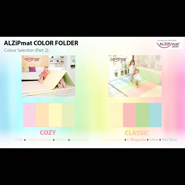 ALZIPMAT KOREA COLOR FOLDER MAT, Babies & Kids, Bathing & Changing