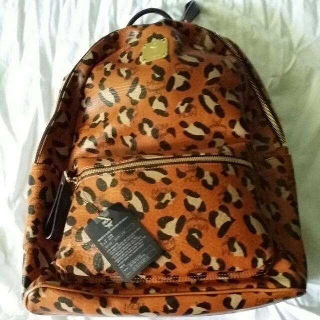 Mint Condition MCM Leo Visetos Medium Backpack Everything Else on