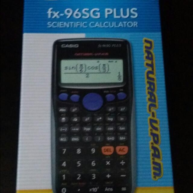 Casio calculator fx 96sg plus popular bookstore best sale