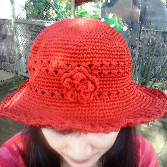Topi Rajut Pantai (Crochet Hat), Fesyen 