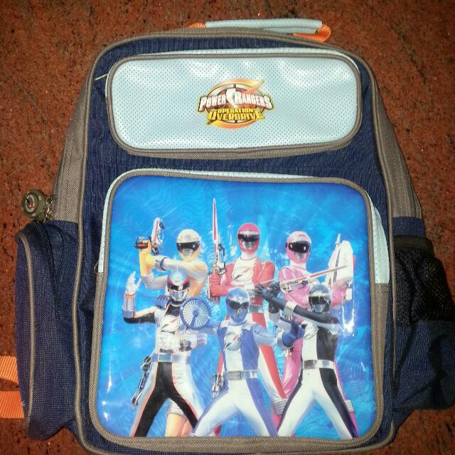 power rangers school bag