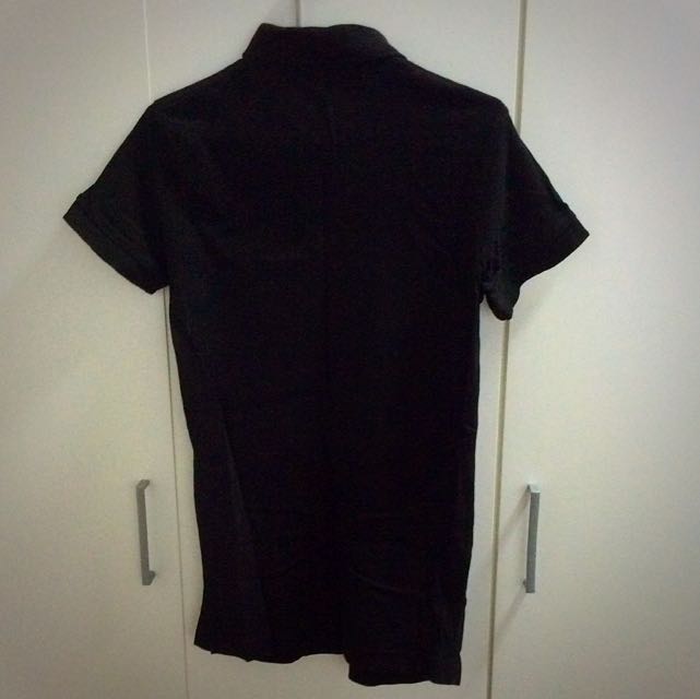 black polo t-shirt by atypical