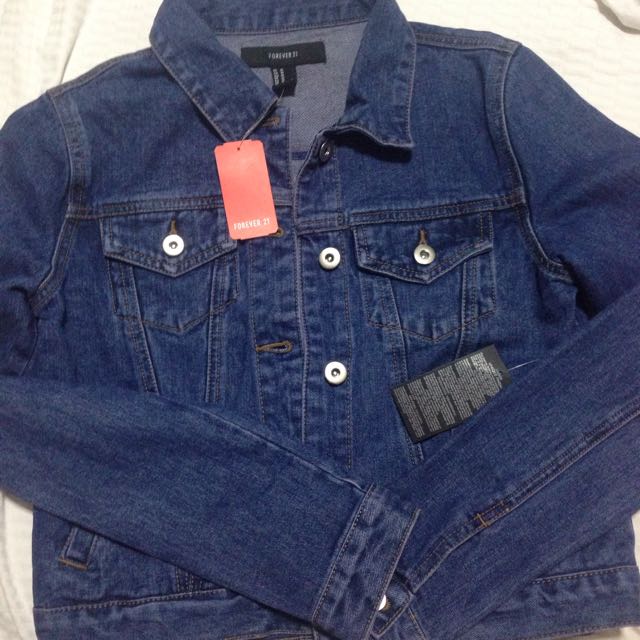 Forever 21 classic denim jacket new arrivals