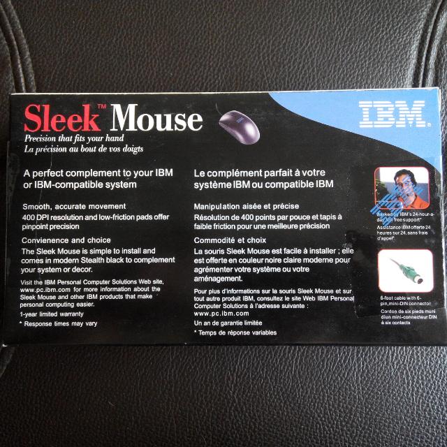 Brand New Old School IBM PS/2 Mouse (Black), Computers & Tech, Parts ...