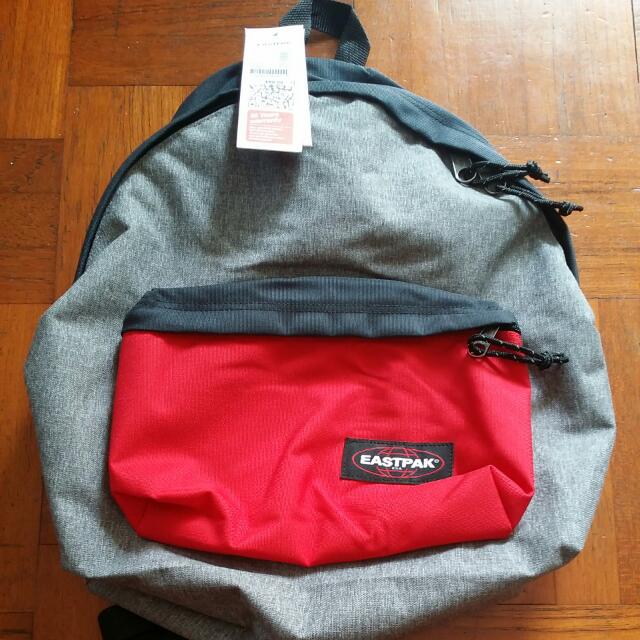 EASTPAK EK620 571 PADDED PAK R GREY RED Men s Fashion Bags