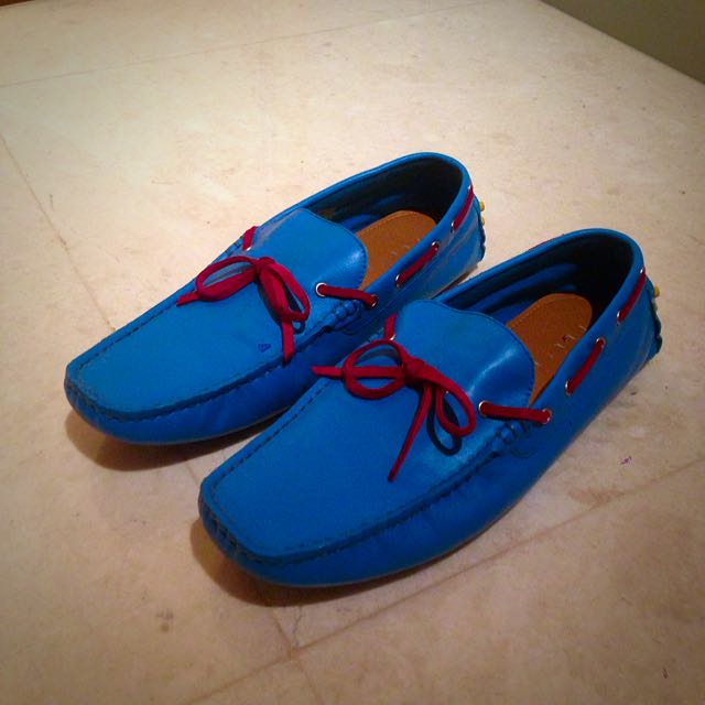fancy blue shoes