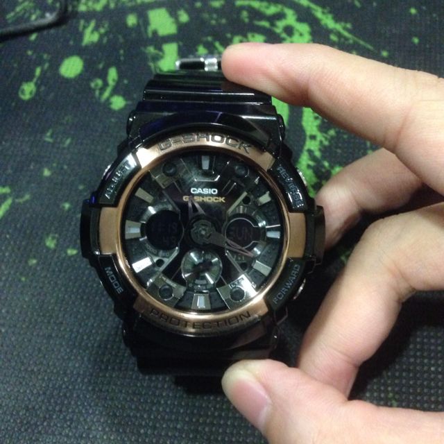 G shock bronze and black hot sale