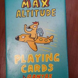 Rare Qantas - Max Altitude Playing Cards