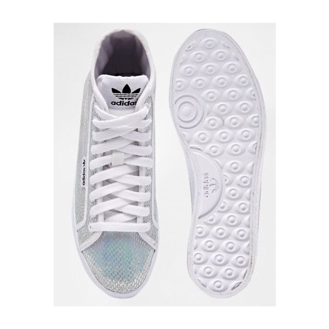 white mid top trainers