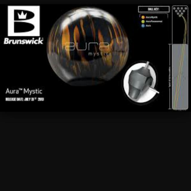 Brunswick AURA Mystic Bowling Ball., Sports Equipment, Sports & Games