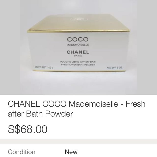 CHANEL Coco Mademoiselle Fresh After Bath Powder - 142g for sale