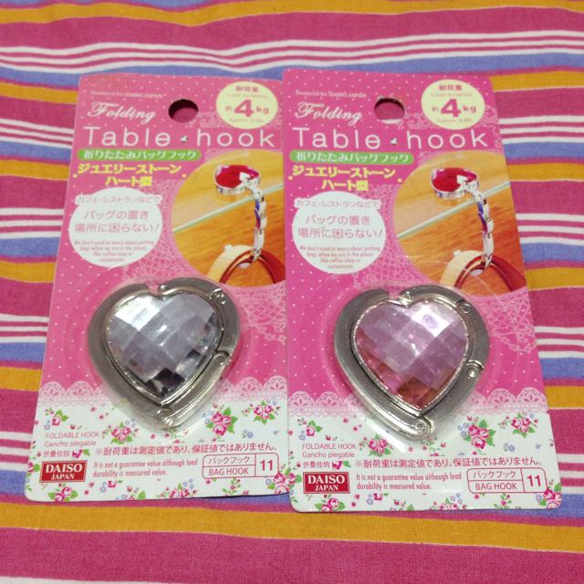 BNIP Daiso Folding Table Hook, Women's Fashion, Muslimah Fashion