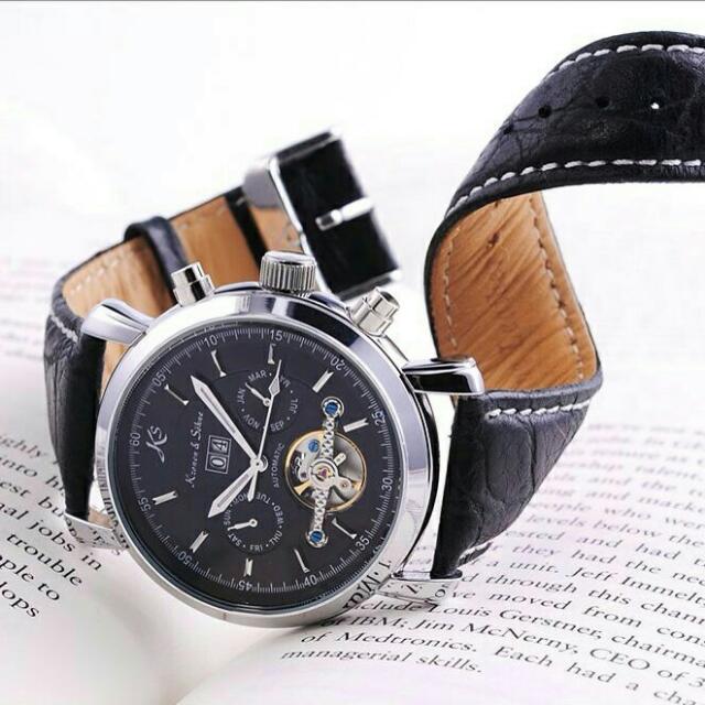 Kronen Sohne Jam Tangan Asli Original Branded Automatic Leather Watch Ksbys201 Fesyen Wanita Di Carousell