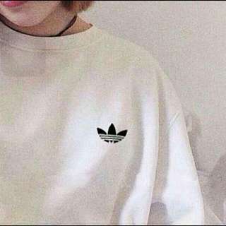 White Adidas Pullover