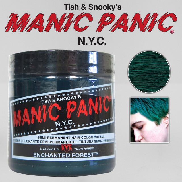 Manic Panic - Hair Dye In Enchanted Forest (Green), Beauty & Personal Care,  Face, Face Care on Carousell