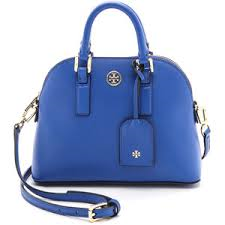 Tory burch robinson top stitched mini dome satchel
