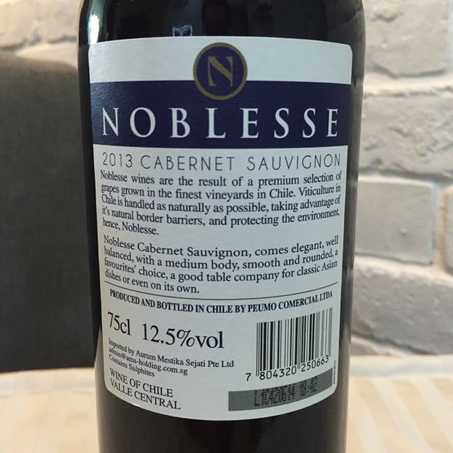 Reserved Noblesse Red Wine Sealed Everything Else On Carousell