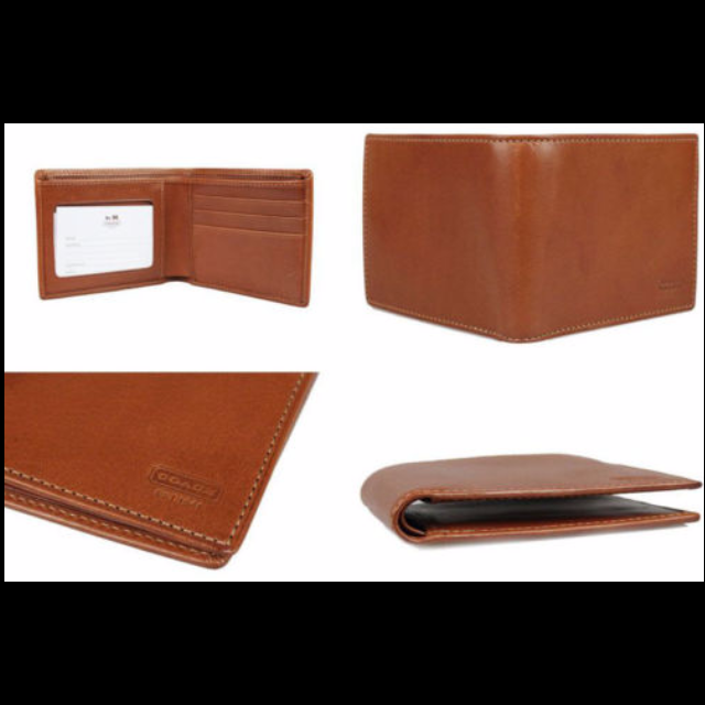 BRAND NEW COACH MEN S BRITISH TAN BROWN WALLET WITH GENUINE LEATHER FS4658 Luxury Bags Wallets on Carousell