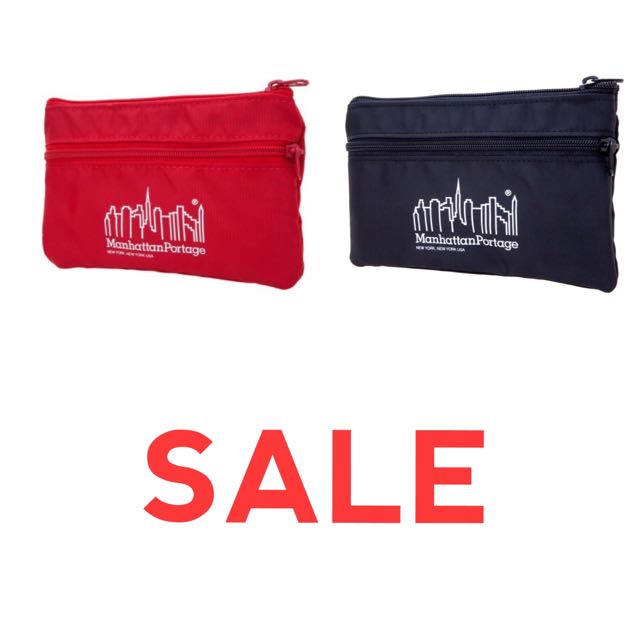 Double sales zipper pouch