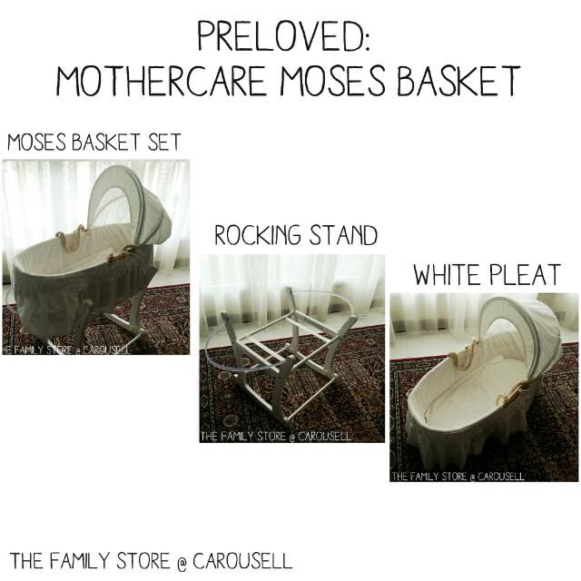 moses basket and rocking stand set