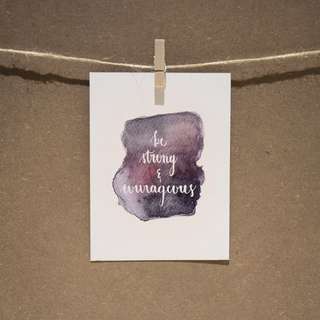 A6 Inspirational Greeting Card