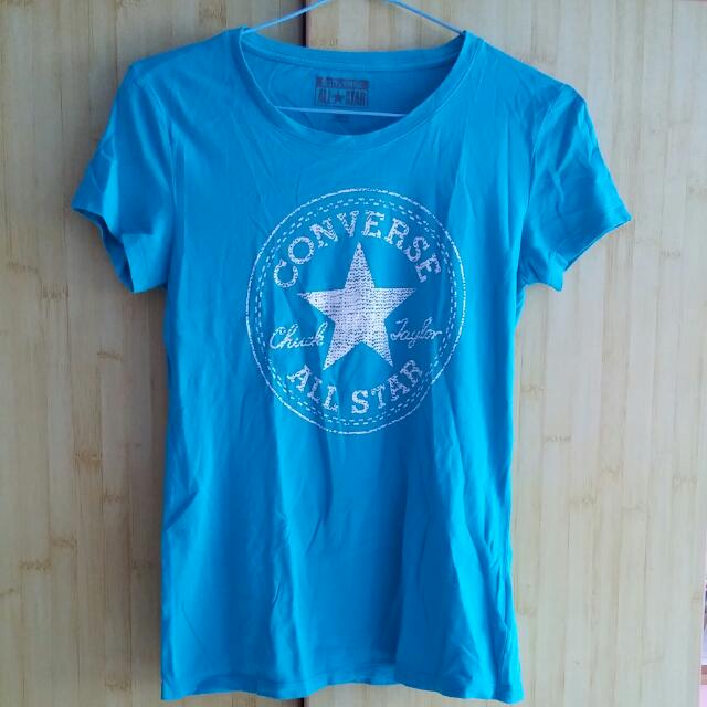 Converse All Star Light Blue Tshirt Women s Fashion Tops Other