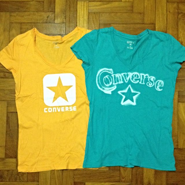 t shirt with converse around neck