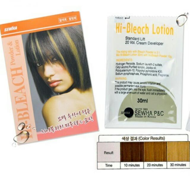 Korea Hair Bleach Powder Women S Fashion On Carousell