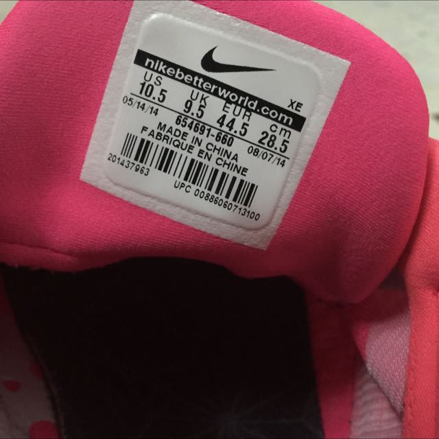 nike lunarlon pink