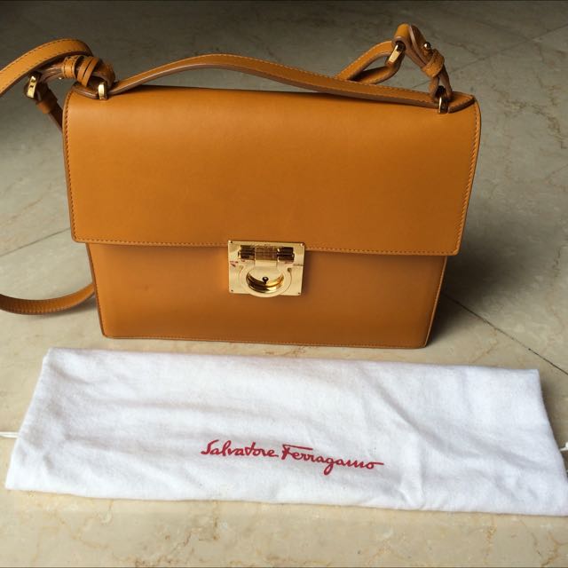 Salvatore Ferragamo Brown Marisol Shoulder Bag