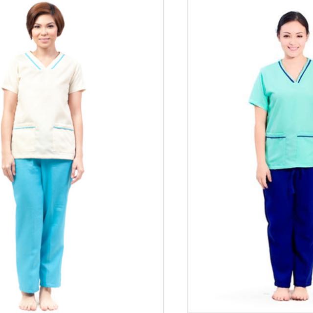 maid uniform/ Nurse Uniform/nanny / helper uniform/ scrub suit/, Women ...