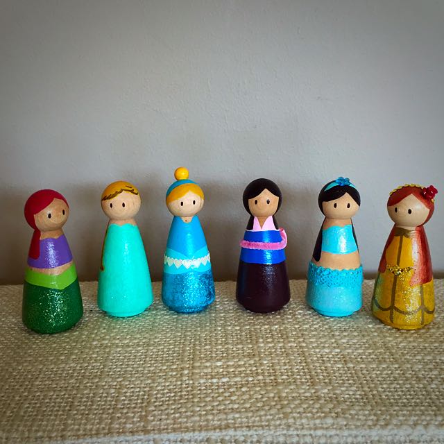 princess peg dolls