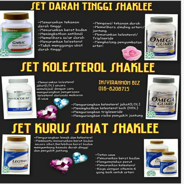 Set Darah Tinggi Kolesterol Shaklee Health Beauty On Carousell