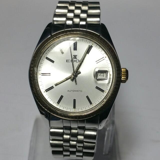 Edox Vintage Automatic 66101 3 SS Watch