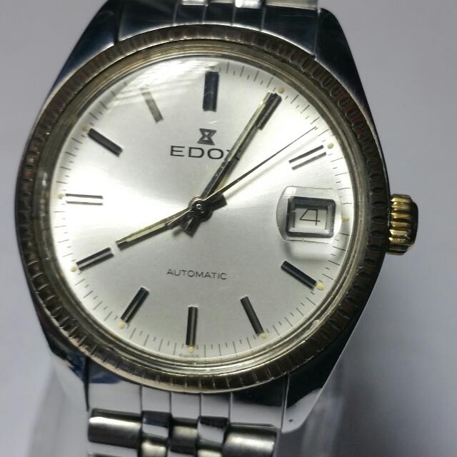 Edox Vintage Automatic 66101 3 SS Watch Hobbies Toys