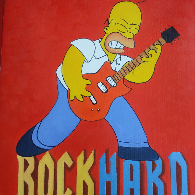 Homer And Lisa Simpson Artist Painting Furniture On Carousell