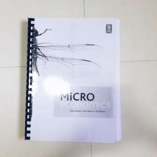 Microeconomics 9th Edition by John Jackson, Ron McIver and Ed Wilson. (PEARSON)