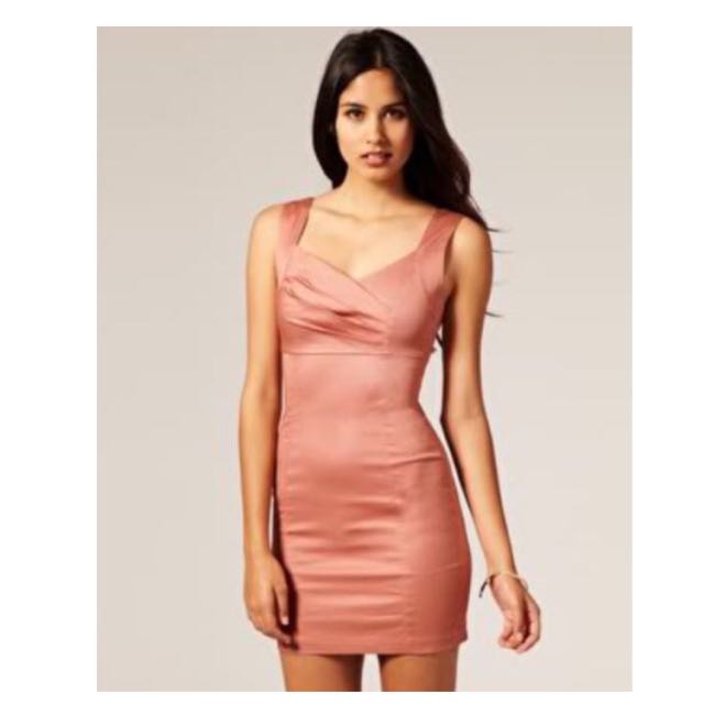 dusty rose dress asos
