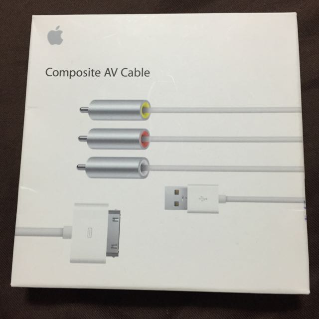 Brand New Original Apple Composite AV Cable, Computers & Tech, Parts
