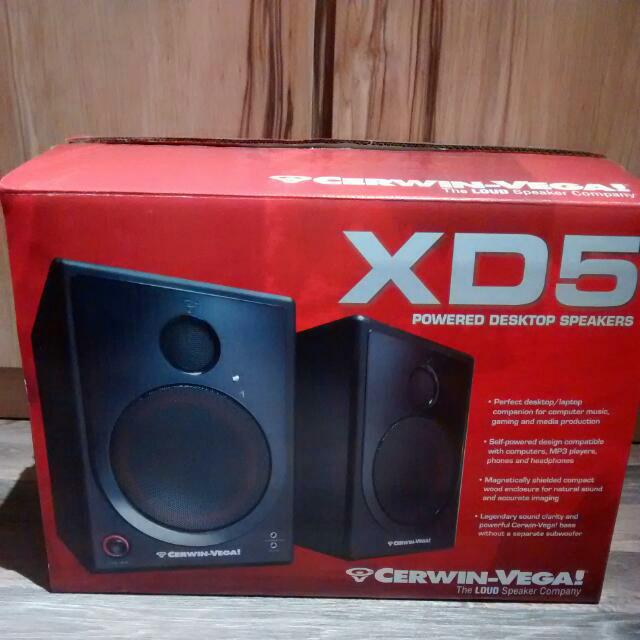 Cerwin vega xd5 cheap powered desktop speakers