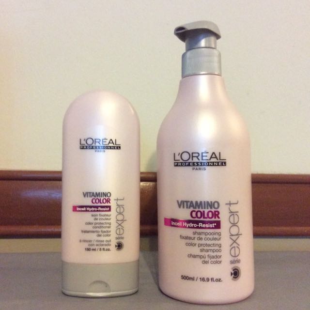 L Oreal Professional Brand New Vitamino Color Shampoo Conditioner Health Beauty On Carousell