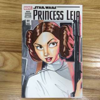 Princess Leia #1 Blank Sketch Cover